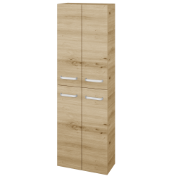Dřevojas - Vysoká skříň DOS SV1D4 50 - D22 Karamel / Úchytka T01 / D22 Karamel (458676A)