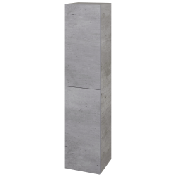 Dřevojas - Vysoká skříň DOS SVD2 35 - D01 Beton / Bez úchytky T31 / D01 Beton / Levé (62807D)