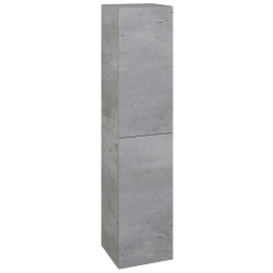 Dřevojas - Vysoká skříň DOS SVD2 35 - D01 Beton / Úchytka T00 (bez úchytky) / D01 Beton / Pravé (62807XP)