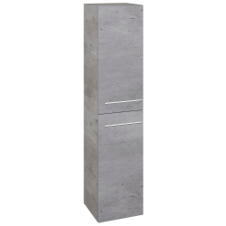Dřevojas - Vysoká skříň DOS SVD2 35 - D01 Beton / Úchytka T02 / D01 Beton / Pravé (62807BP)