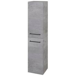 Dřevojas - Vysoká skříň DOS SVD2 35 - D01 Beton / Úchytka T06 / D01 Beton / Levé (62807H)