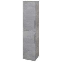 Dřevojas - Vysoká skříň DOS SVD2 35 - D01 Beton / Úchytka T07 / D01 Beton / Levé (62807IL)