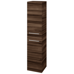 Dřevojas - Vysoká skříň DOS SVD2 35 - D06 Ořech / Úchytka T04 / D06 Ořech / Levé (64115E)