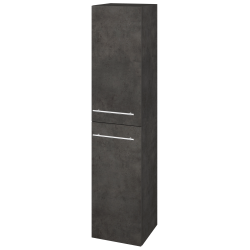 Dřevojas - Vysoká skříň DOS SVD2 35 - D16  Beton tmavý / Úchytka T02 / D16 Beton tmavý / Pravé (210359BP)