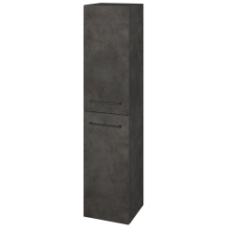 Dřevojas - Vysoká skříň DOS SVD2 35 - D16  Beton tmavý / Úchytka T06 / D16 Beton tmavý / Levé (210359H)