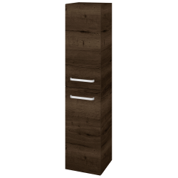 Dřevojas - Vysoká skříň DOS SVD2 35 - D21 Tobacco / Úchytka T01 / D21 Tobacco / Levé (280055A)