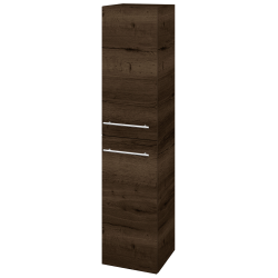 Dřevojas - Vysoká skříň DOS SVD2 35 - D21 Tobacco / Úchytka T02 / D21 Tobacco / Levé (280055B)