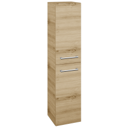 Dřevojas - Vysoká skříň DOS SVD2 35 - D22 Karamel / Úchytka T03 / D22 Karamel / Pravé (460464CP)