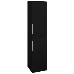 Dřevojas - Vysoká skříň DOS SVD2 35 - L17 Černá vysoký lesk / Úchytka T05 / L17 Černá vysoký lesk / Pravé (460402FP)