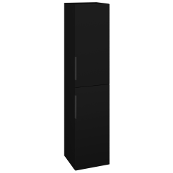 Dřevojas - Vysoká skříň DOS SVD2 35 - L17 Černá vysoký lesk / Úchytka T07 / L17 Černá vysoký lesk / Pravé (460402IP)