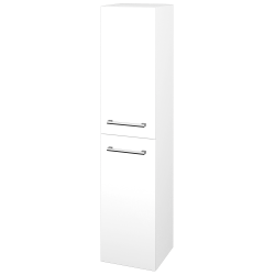 Dřevojas - Vysoká skříň DOS SVD2 35 - M01 Bílá mat / Úchytka T03 / M01 Bílá mat / Levé (210373C)
