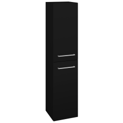 Dřevojas - Vysoká skříň DOS SVD2 35 - M17 Černá mat / Úchytka T04 / M17 Černá mat / Pravé (460396EP)