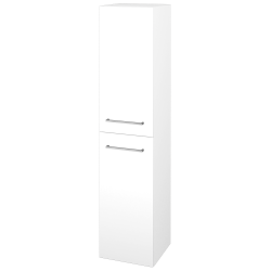 Dřevojas - Vysoká skříň DOS SVD2 35 - N01 Bílá lesk / Úchytka T04 / N01 Bílá lesk / Pravé (140809EP)