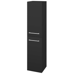 Dřevojas - Vysoká skříň DOS SVD2 35 - N03 Graphite / Úchytka T03 / N03 Graphite / Levé (210472CL)