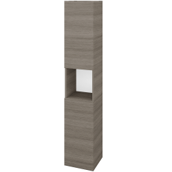 Dřevojas - Vysoká skříň DOS SVD2O 35 - D03 Cafe / Bez úchytky T31 / D03 Cafe / Levé (280420D)