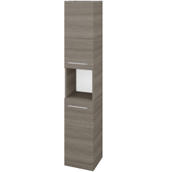 Dřevojas - Vysoká skříň DOS SVD2O 35 - D03 Cafe / Úchytka T04 / D03 Cafe / Levé (280420E)