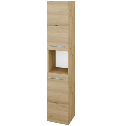 Dřevojas - Vysoká skříň DOS SVD2O 35 - D22 Karamel / Úchytka T02 / D22 Karamel / Levé (460822B)