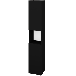 Dřevojas - Vysoká skříň DOS SVD2O 35 - M17 Černá mat / Bez úchytky T31 / M17 Černá mat / Levé (460747D)