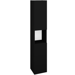 Dřevojas - Vysoká skříň DOS SVD2O 35 - M17 Černá mat / Bez úchytky T31 / M17 Černá mat / Pravé (460747DP)