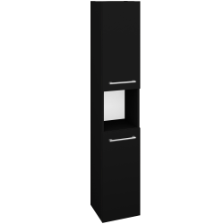 Dřevojas - Vysoká skříň DOS SVD2O 35 - M17 Černá mat / Úchytka T03 / M17 Černá mat / Pravé (460747CP)
