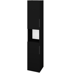 Dřevojas - Vysoká skříň DOS SVD2O 35 - M17 Černá mat / Úchytka T07 / M17 Černá mat / Levé (460747I)