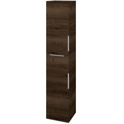 Dřevojas - Vysoká skříň DOS SVD2Z 35 - D21 Tobacco / Úchytka T05 / D21 Tobacco / Levé (280130F)