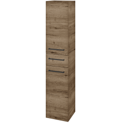 Dřevojas - Vysoká skříň DOS SVD2Z 35 - D21 Tobacco / Úchytka T06 / D21 Tobacco / Levé (280130H)