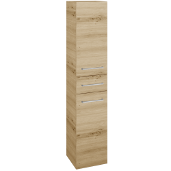 Dřevojas - Vysoká skříň DOS SVD2Z 35 - D22 Karamel / Úchytka T04 / D22 Karamel / Pravé (460136EP)