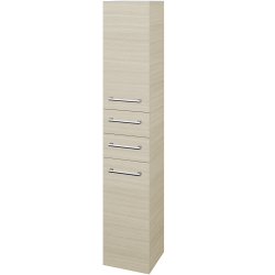 Dřevojas - Vysoká skříň DOS SVD2Z2 35 - D04 Dub / Úchytka T03 / D04 Dub / Levé (132170C)