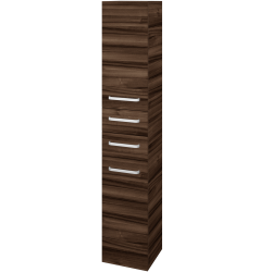 Dřevojas - Vysoká skříň DOS SVD2Z2 35 - D06 Ořech / Úchytka T01 / D06 Ořech / Levé (132194A)