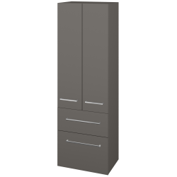 Dřevojas - Vysoká skříň DOS SVD2Z2 50 - N06 Lava / Úchytka T04 / N06 Lava (209544E)