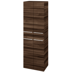 Dřevojas - Vysoká skříň DOS SVD4 50 - D06 Ořech / Úchytka T02 / D06 Ořech (65204B)