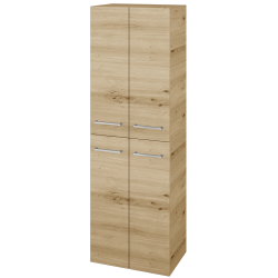 Dřevojas - Vysoká skříň DOS SVD4 50 - D22 Karamel / Úchytka T04 / D22 Karamel (458324E)