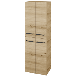 Dřevojas - Vysoká skříň DOS SVD4 50 - D22 Karamel / Úchytka T06 / D22 Karamel (458324H)