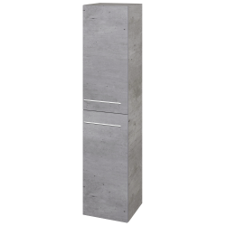 Dřevojas - Vysoká skříň s košem na prádlo DOS SVD2K 35 - D01 Beton / Úchytka T02 / D01 Beton / Levé (210519BL)