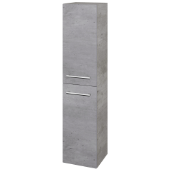 Dřevojas - Vysoká skříň s košem na prádlo DOS SVD2K 35 - D01 Beton / Úchytka T03 / D01 Beton / Levé (210519CL)