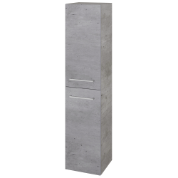 Dřevojas - Vysoká skříň s košem na prádlo DOS SVD2K 35 - D01 Beton / Úchytka T04 / D01 Beton / Levé (210519E)