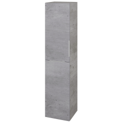 Dřevojas - Vysoká skříň s košem na prádlo DOS SVD2K 35 - D01 Beton / Úchytka T05 / D01 Beton / Levé (210519FL)