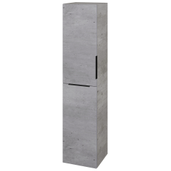 Dřevojas - Vysoká skříň s košem na prádlo DOS SVD2K 35 - D01 Beton / Úchytka T07 / D01 Beton / Levé (210519I)