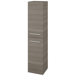 Dřevojas - Vysoká skříň s košem na prádlo DOS SVD2K 35 - D03 Cafe / Úchytka T03 / D03 Cafe / Levé (210533C)