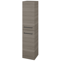 Dřevojas - Vysoká skříň s košem na prádlo DOS SVD2K 35 - D03 Cafe / Úchytka T06 / D03 Cafe / Levé (210533H)