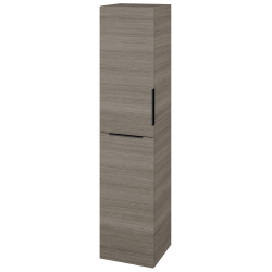 Dřevojas - Vysoká skříň s košem na prádlo DOS SVD2K 35 - D03 Cafe / Úchytka T07 / D03 Cafe / Levé (210533I)
