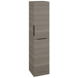 Dřevojas - Vysoká skříň s košem na prádlo DOS SVD2K 35 - D03 Cafe / Úchytka T07 / D03 Cafe / Pravé (210533IP)