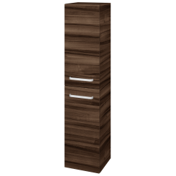 Dřevojas - Vysoká skříň s košem na prádlo DOS SVD2K 35 - D06 Ořech / Úchytka T01 / D06 Ořech / Levé (210564A)