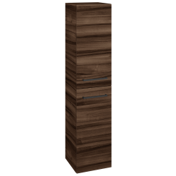 Dřevojas - Vysoká skříň s košem na prádlo DOS SVD2K 35 - D06 Ořech / Úchytka T06 / D06 Ořech / Pravé (210564HP)