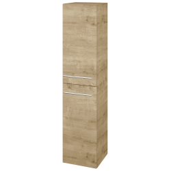 Dřevojas - Vysoká skříň s košem na prádlo DOS SVD2K 35 - D09 Arlington / Úchytka T02 / D09 Arlington / Levé (210588B)