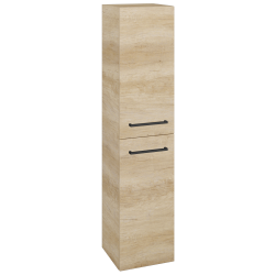 Dřevojas - Vysoká skříň s košem na prádlo DOS SVD2K 35 - D15 Nebraska / Úchytka T06 / D15 Nebraska / Pravé (210618HP)