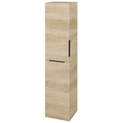 Dřevojas - Vysoká skříň s košem na prádlo DOS SVD2K 35 - D15 Nebraska / Úchytka T07 / D15 Nebraska / Levé (210618I)