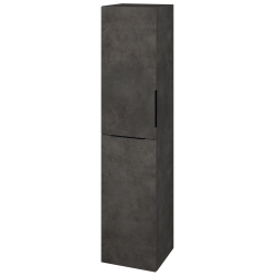 Dřevojas - Vysoká skříň s košem na prádlo DOS SVD2K 35 - D16  Beton tmavý / Úchytka T07 / D16 Beton tmavý / Levé (210625I)