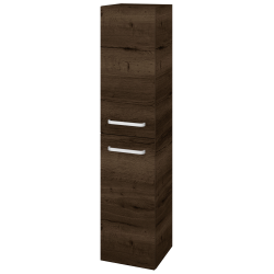 Dřevojas - Vysoká skříň s košem na prádlo DOS SVD2K 35 - D21 Tobacco / Úchytka T01 / D21 Tobacco / Pravé (280093AP)